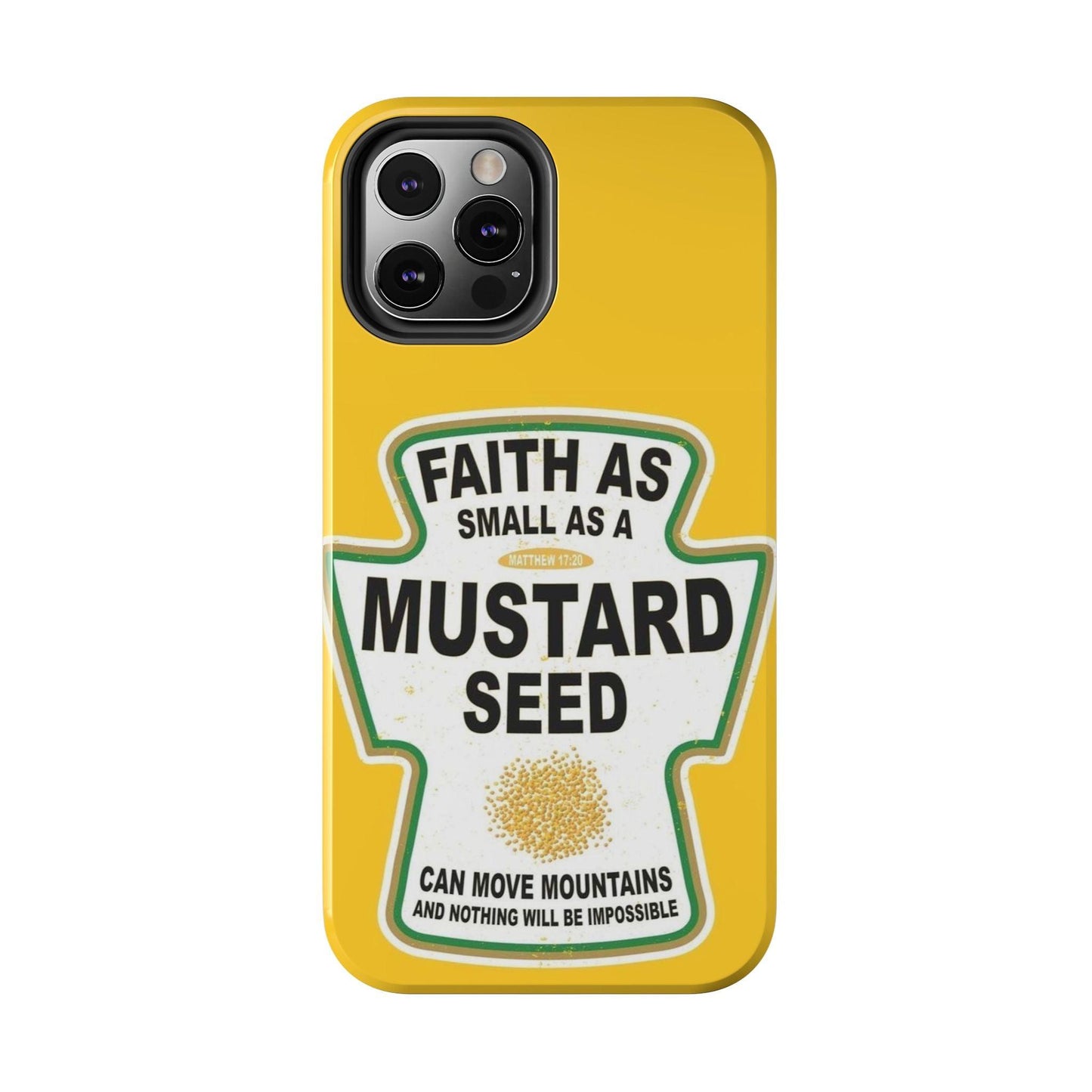Faith Can Move Mountains Tough iPhone Cases - Scripture Inspired iPhone Cases - SmartHomeGoodies