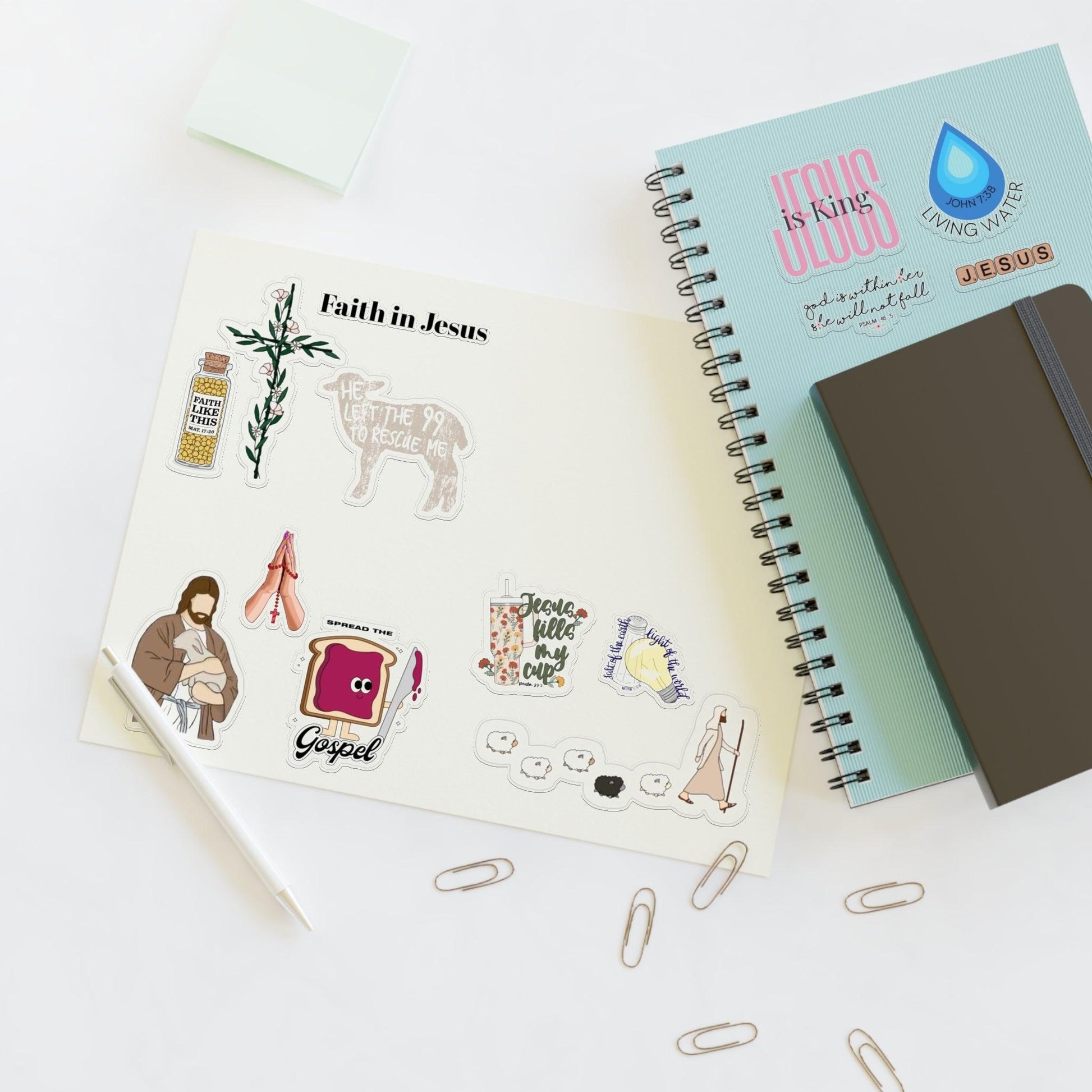 Faith in Jesus Sticker Sheets for Believers. Used for iPhone/iPad/Notebbooks/Scarpbooks - SmartHomeGoodies