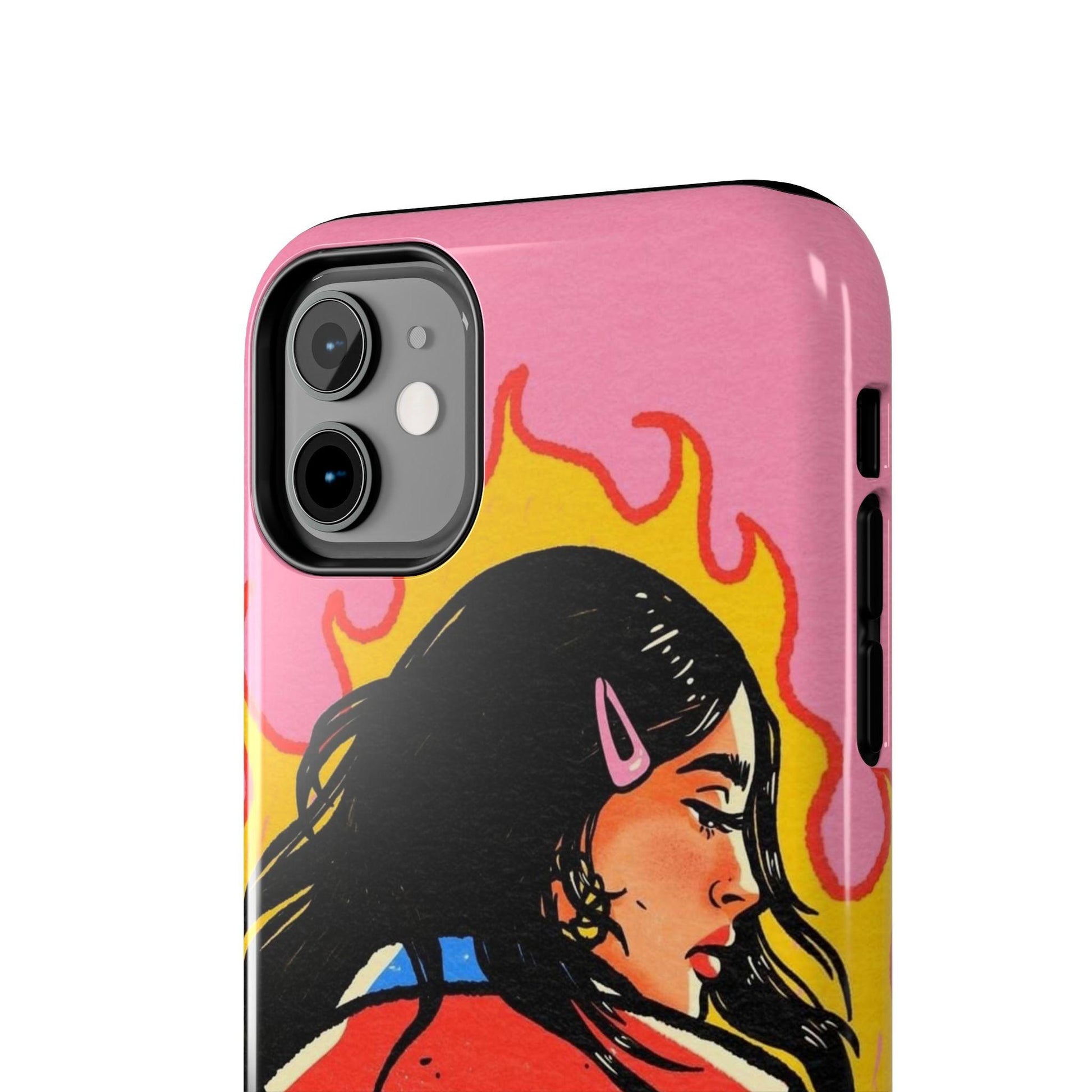 Fierce Femme Flames Tough iPhone Cases - SmartHomeGoodies