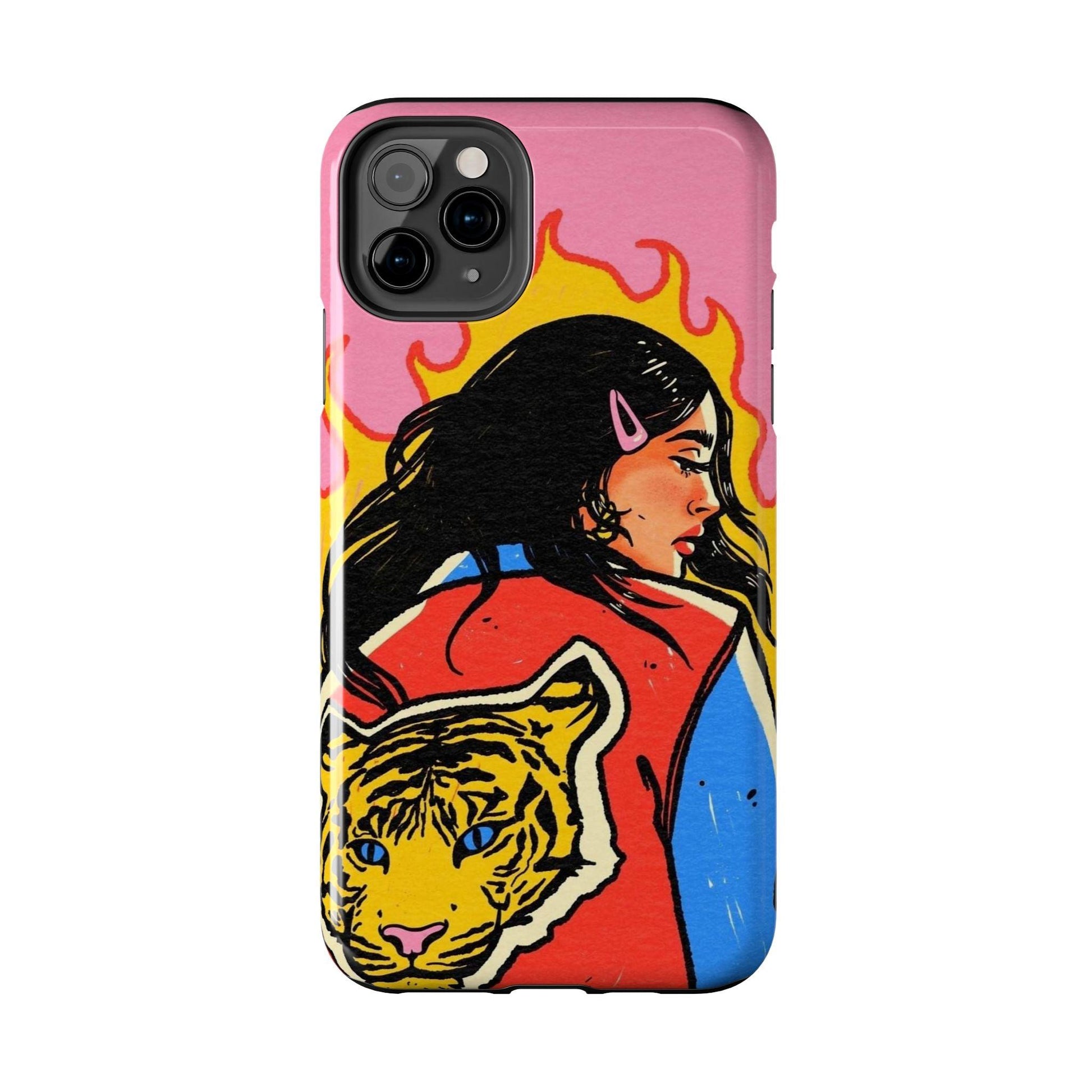 Fierce Femme Flames Tough iPhone Cases - SmartHomeGoodies