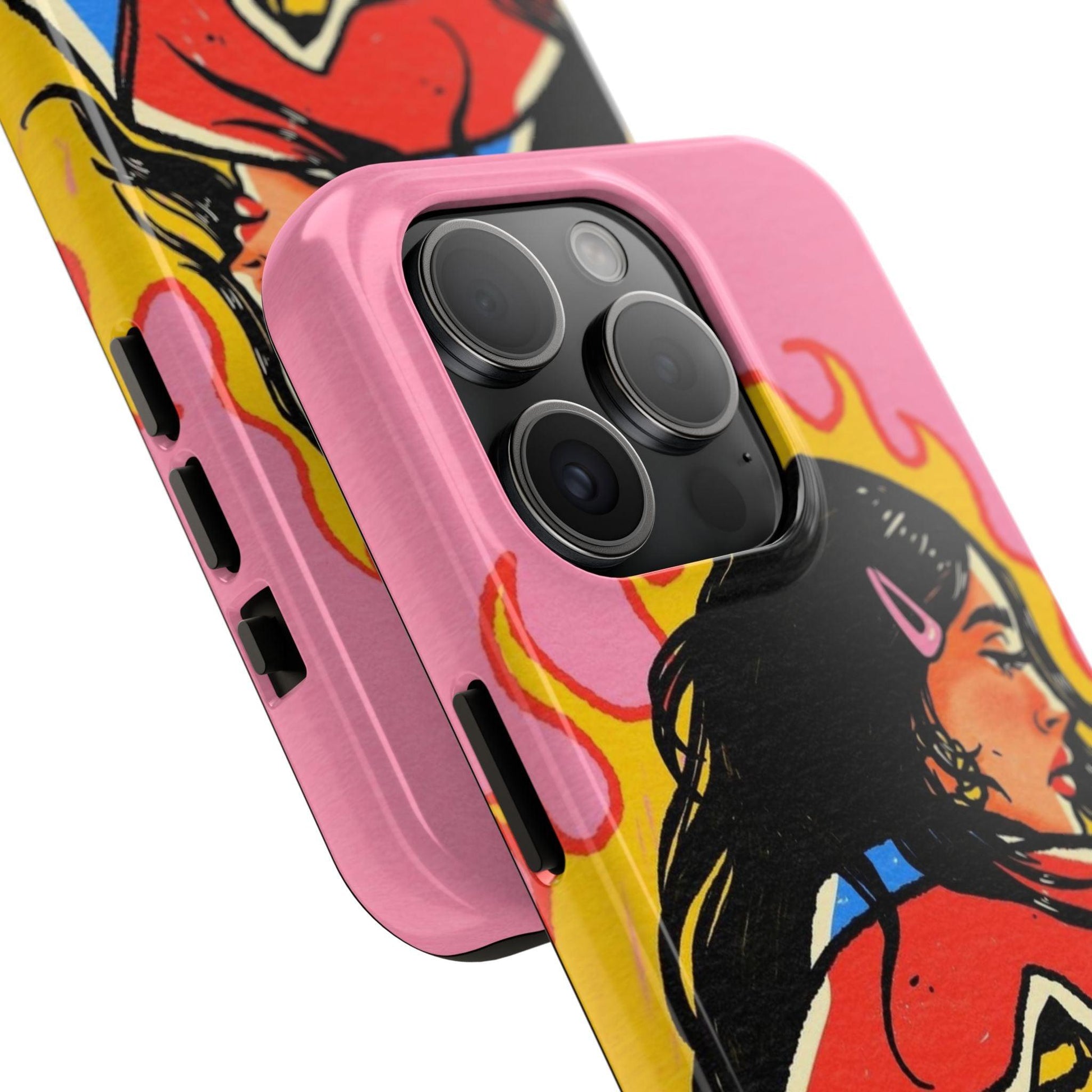 Fierce Femme Flames Tough iPhone Cases - SmartHomeGoodies