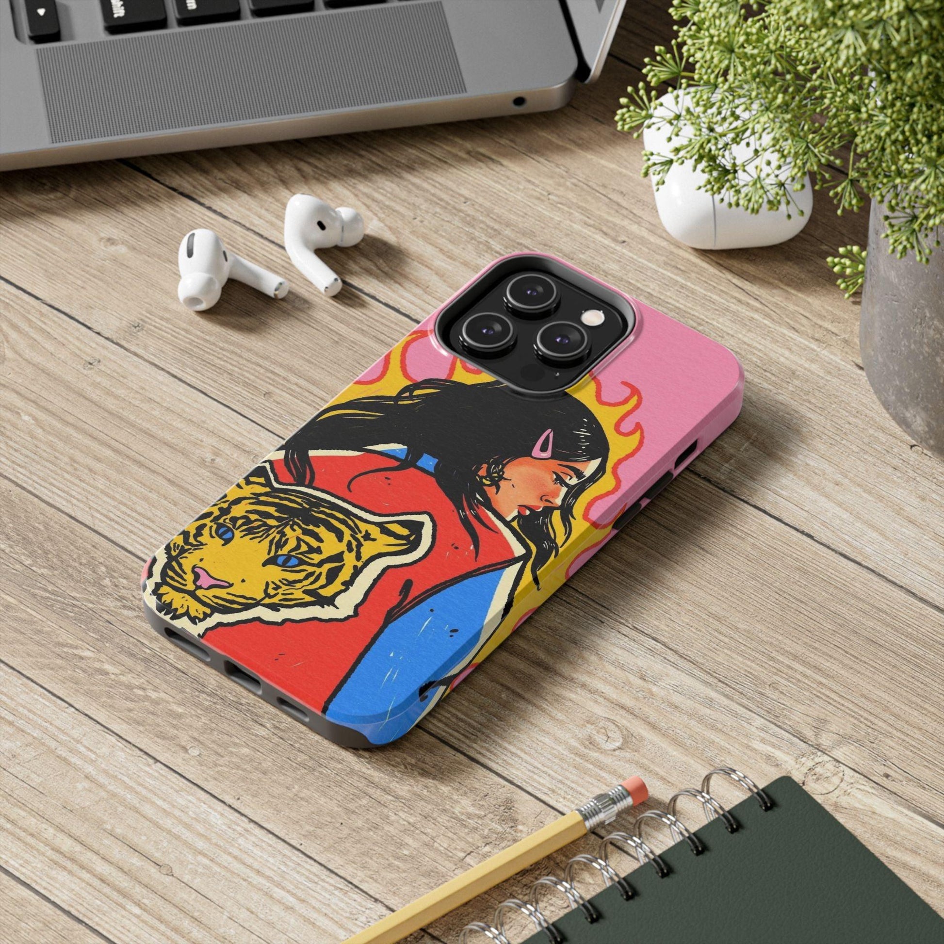 Fierce Femme Flames Tough iPhone Cases - SmartHomeGoodies