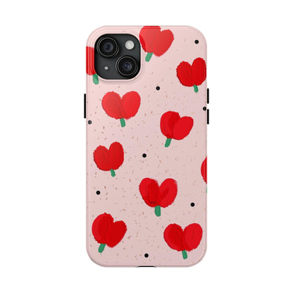 Floral Heart Aesthetic Tough iPhone Cases - SmartHomeGoodies