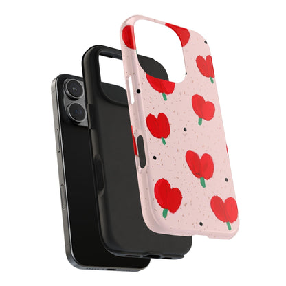 Floral Heart Aesthetic Tough iPhone Cases - SmartHomeGoodies
