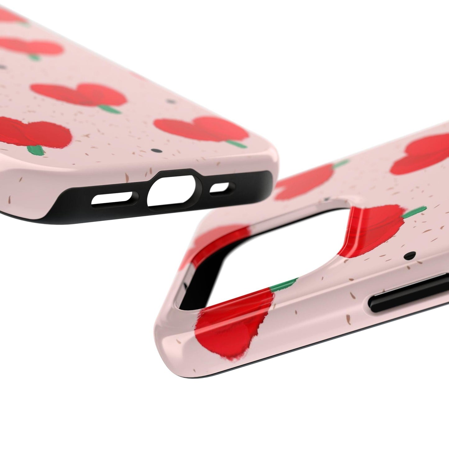 Floral Heart Aesthetic Tough iPhone Cases - SmartHomeGoodies