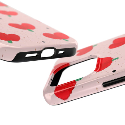 Floral Heart Aesthetic Tough iPhone Cases - SmartHomeGoodies