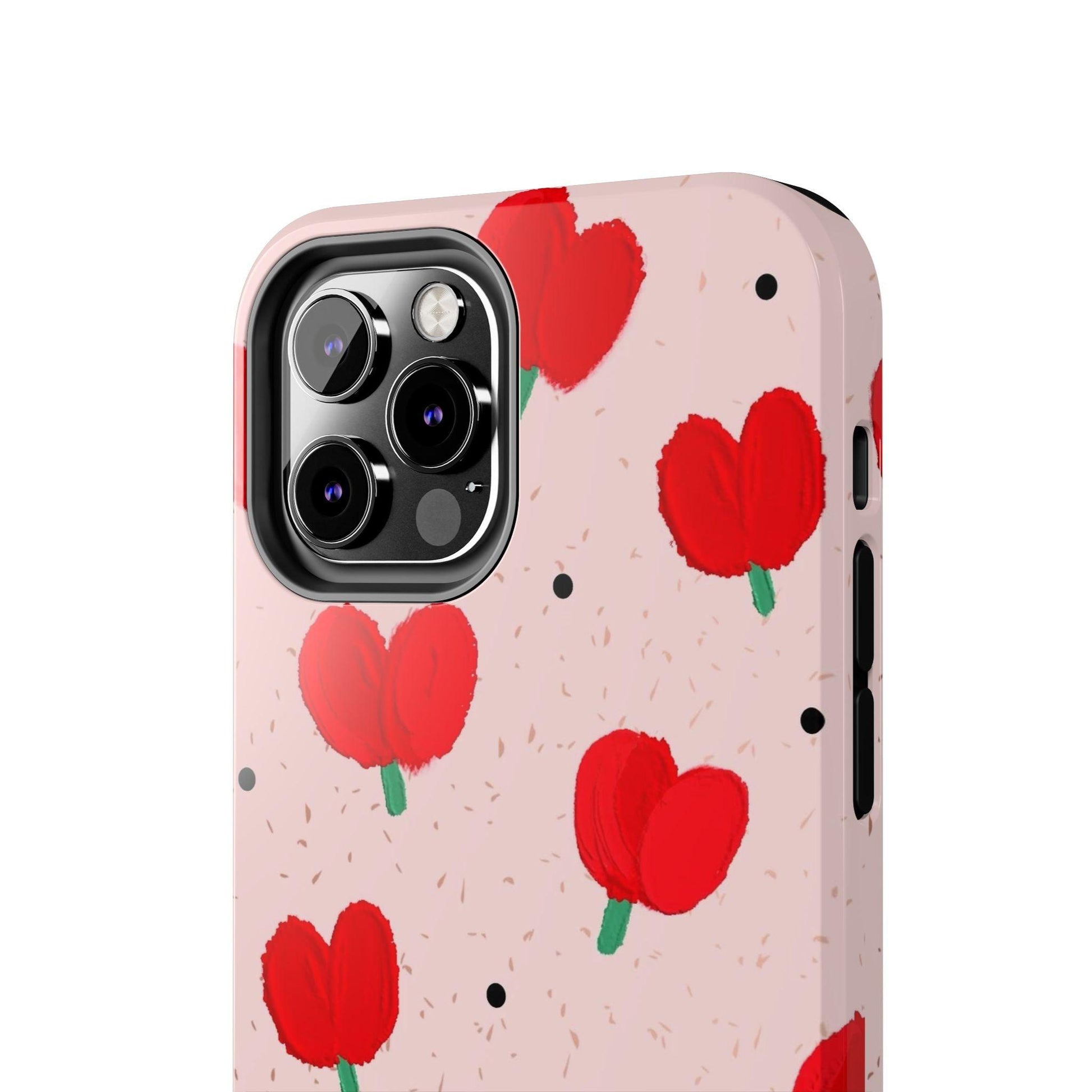 Floral Heart Aesthetic Tough iPhone Cases - SmartHomeGoodies