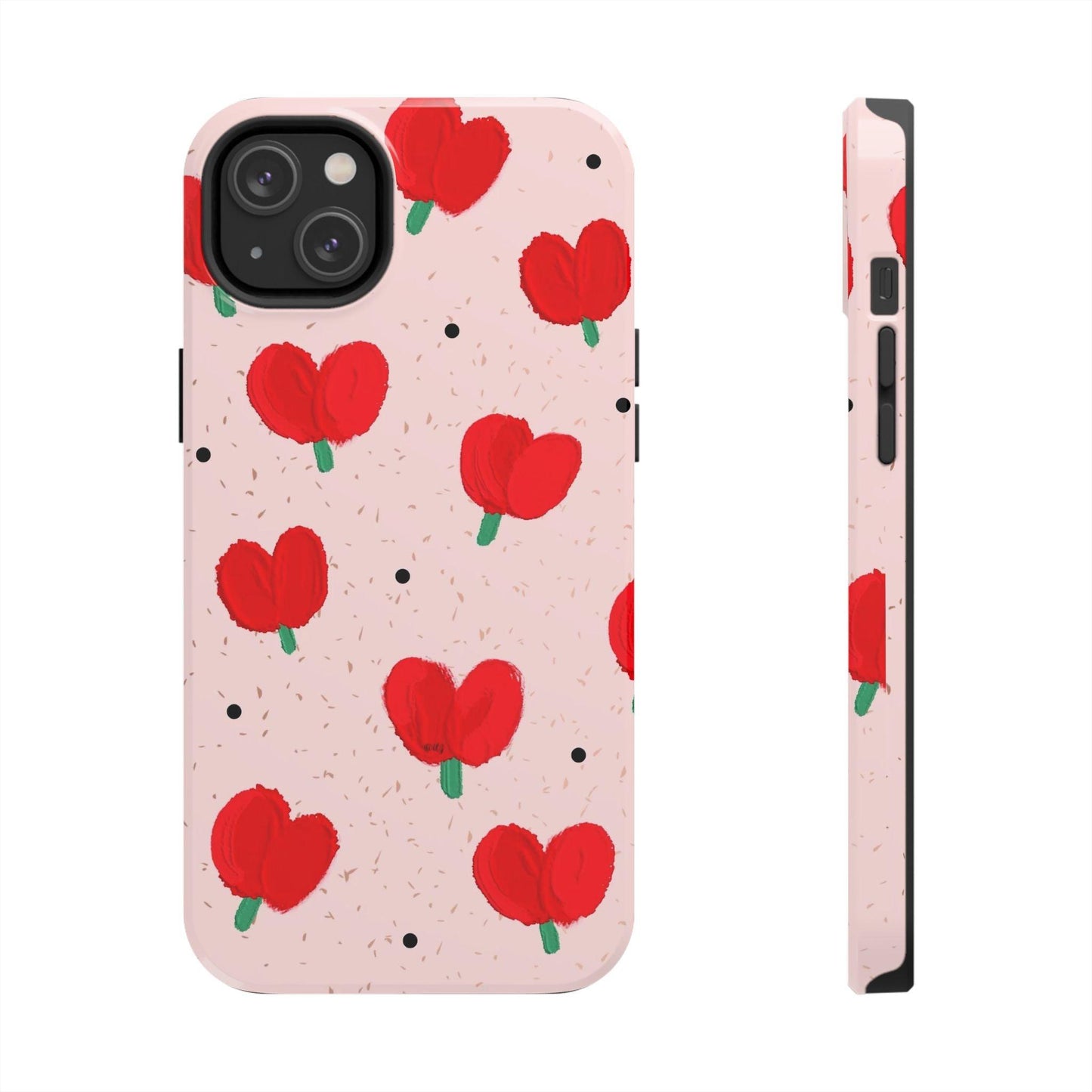 Floral Heart Aesthetic Tough iPhone Cases - SmartHomeGoodies