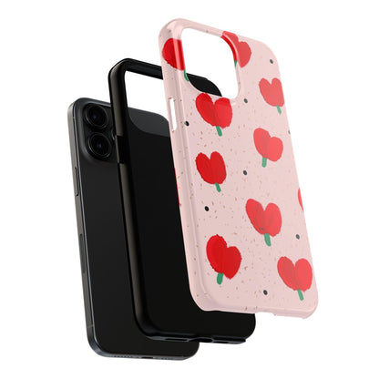 Floral Heart Aesthetic Tough iPhone Cases - SmartHomeGoodies