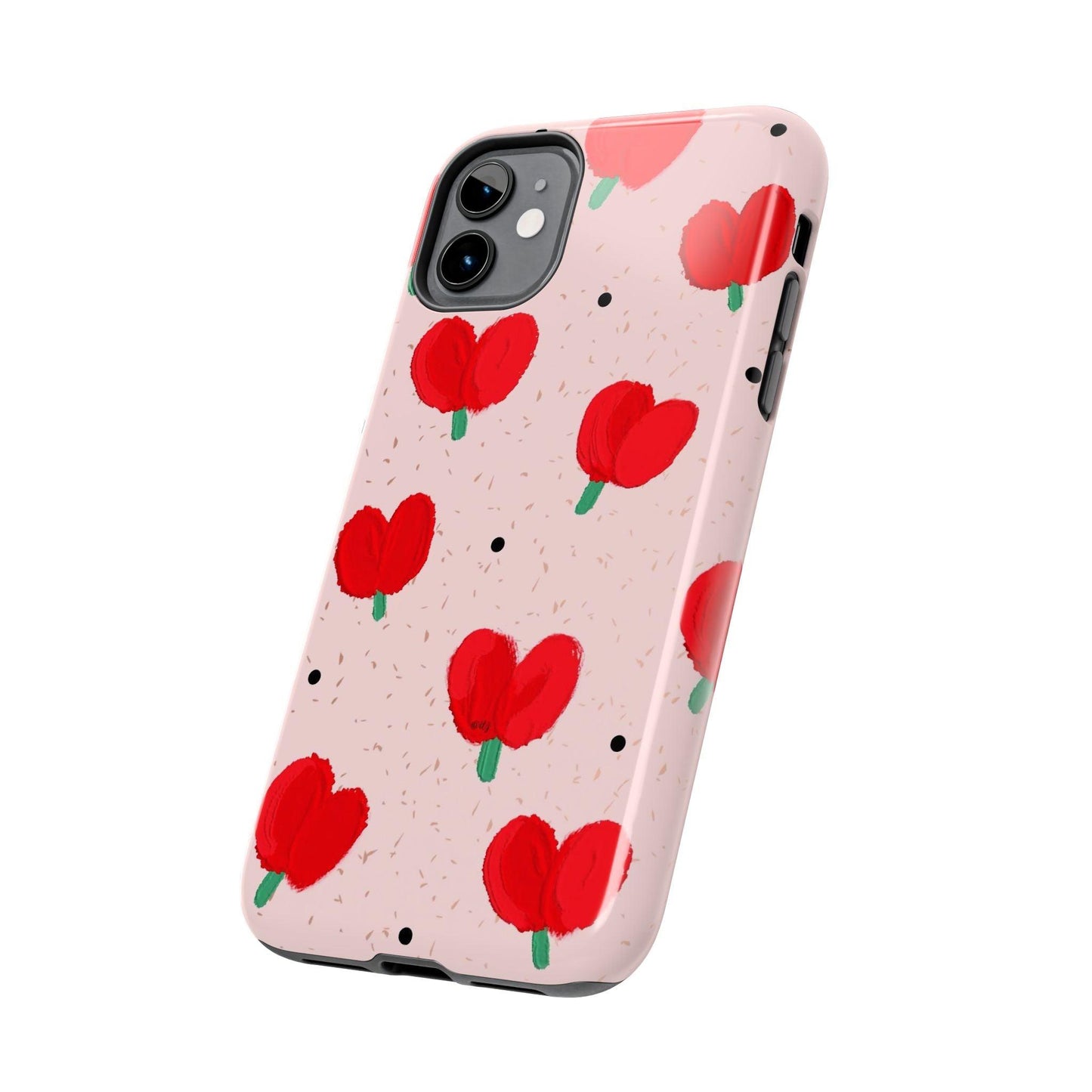 Floral Heart Aesthetic Tough iPhone Cases - SmartHomeGoodies