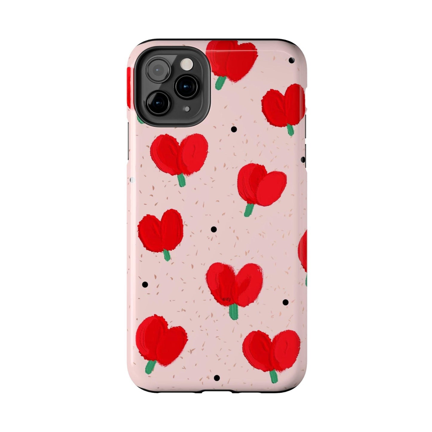 Floral Heart Aesthetic Tough iPhone Cases - SmartHomeGoodies