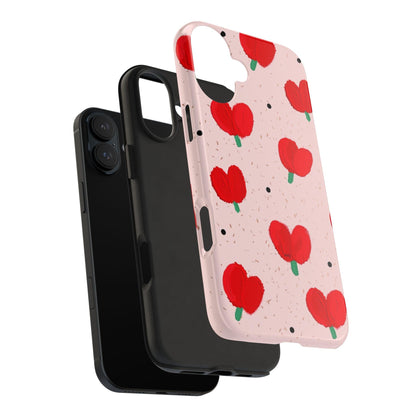 Floral Heart Aesthetic Tough iPhone Cases - SmartHomeGoodies