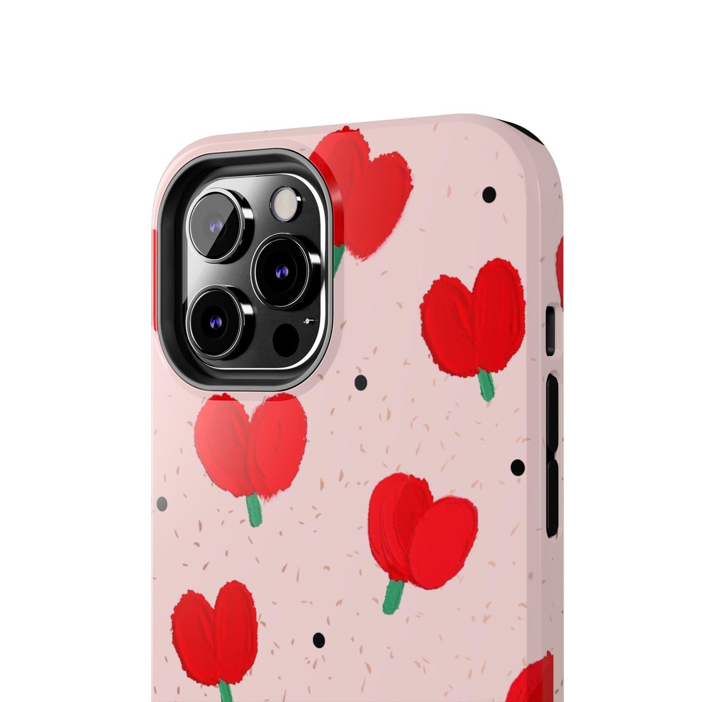 Floral Heart Aesthetic Tough iPhone Cases - SmartHomeGoodies