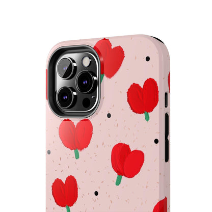 Floral Heart Aesthetic Tough iPhone Cases - SmartHomeGoodies