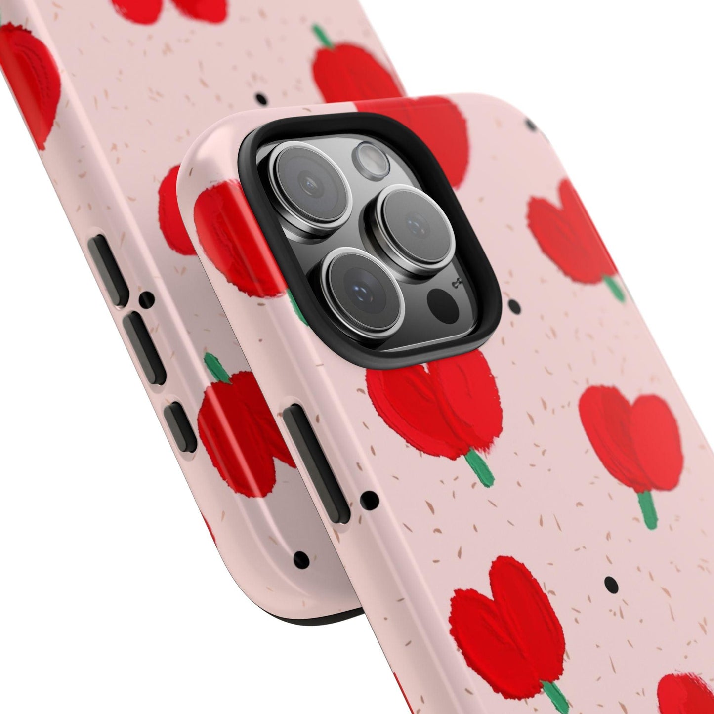 Floral Heart Aesthetic Tough iPhone Cases - SmartHomeGoodies