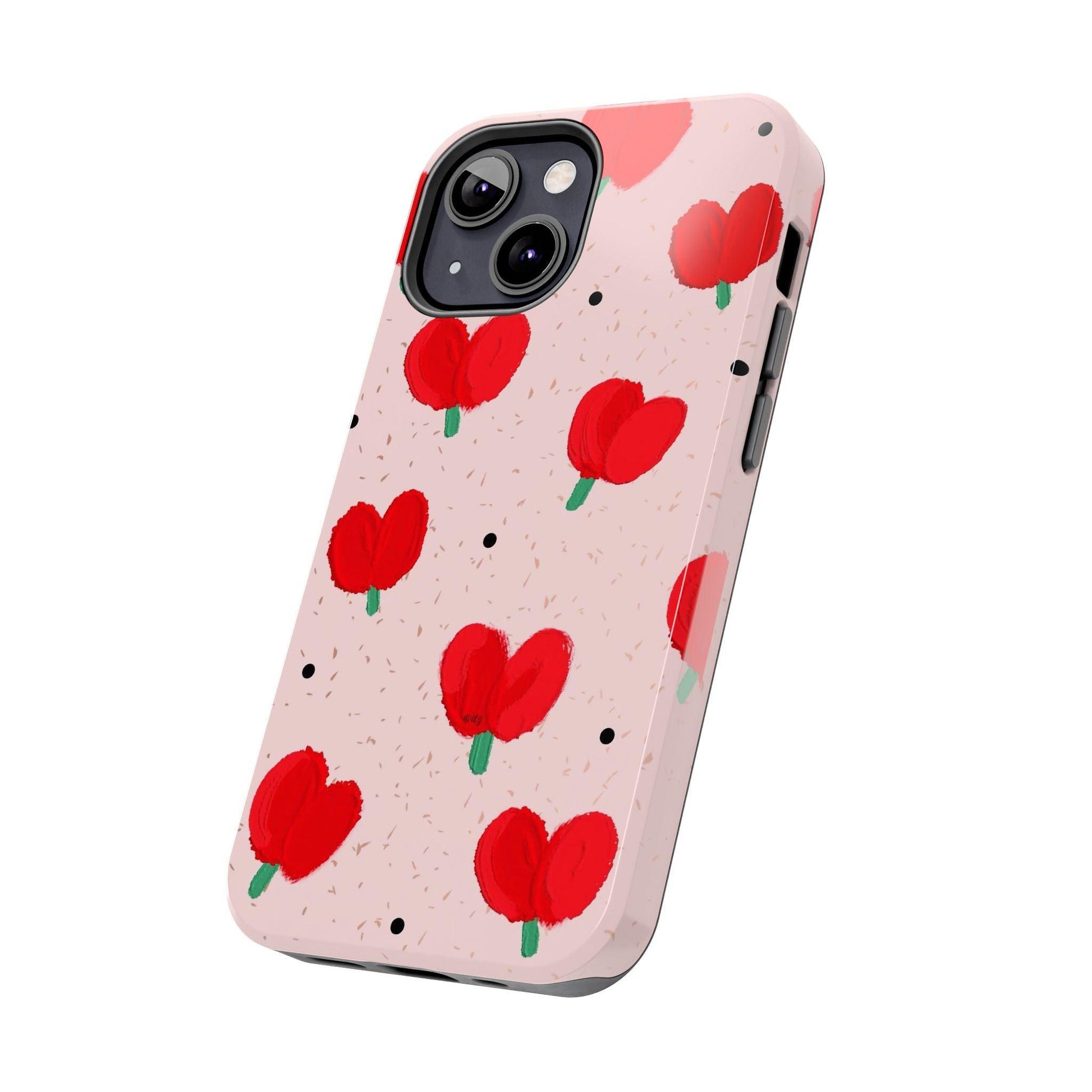 Floral Heart Aesthetic Tough iPhone Cases - SmartHomeGoodies