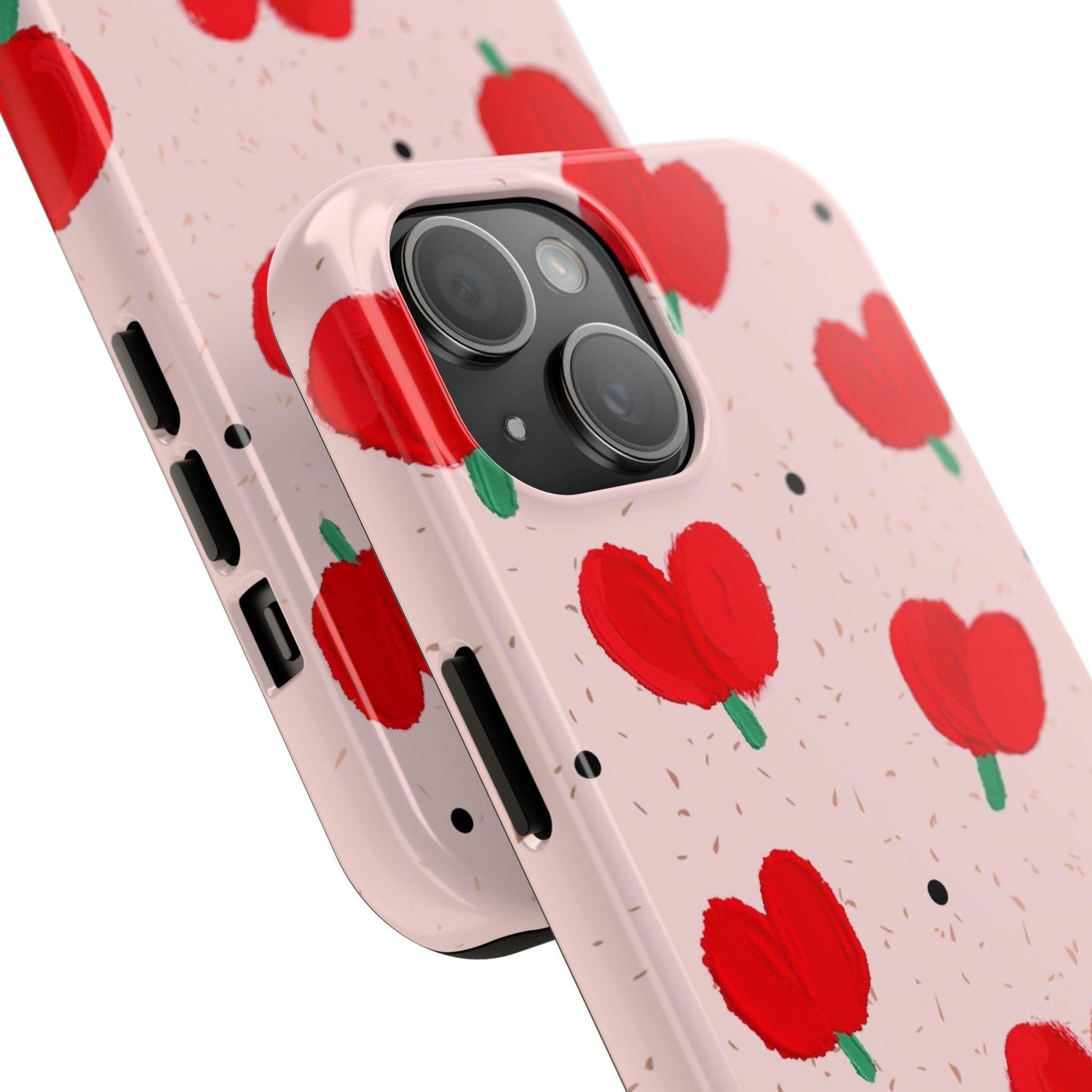 Floral Heart Aesthetic Tough iPhone Cases - SmartHomeGoodies