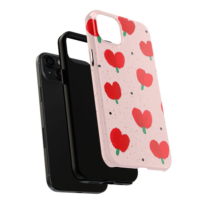 Floral Heart Aesthetic Tough iPhone Cases - SmartHomeGoodies