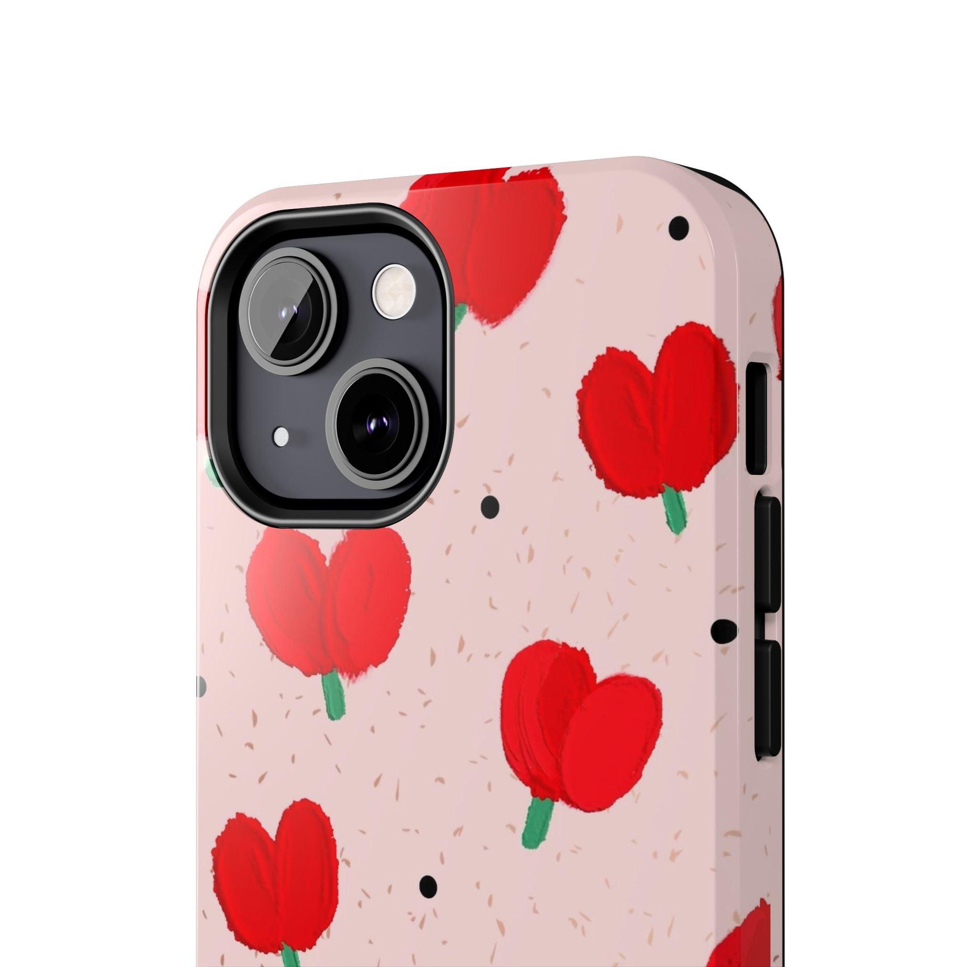 Floral Heart Aesthetic Tough iPhone Cases - SmartHomeGoodies