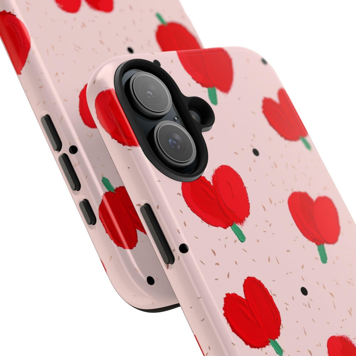 Floral Heart Aesthetic Tough iPhone Cases - SmartHomeGoodies