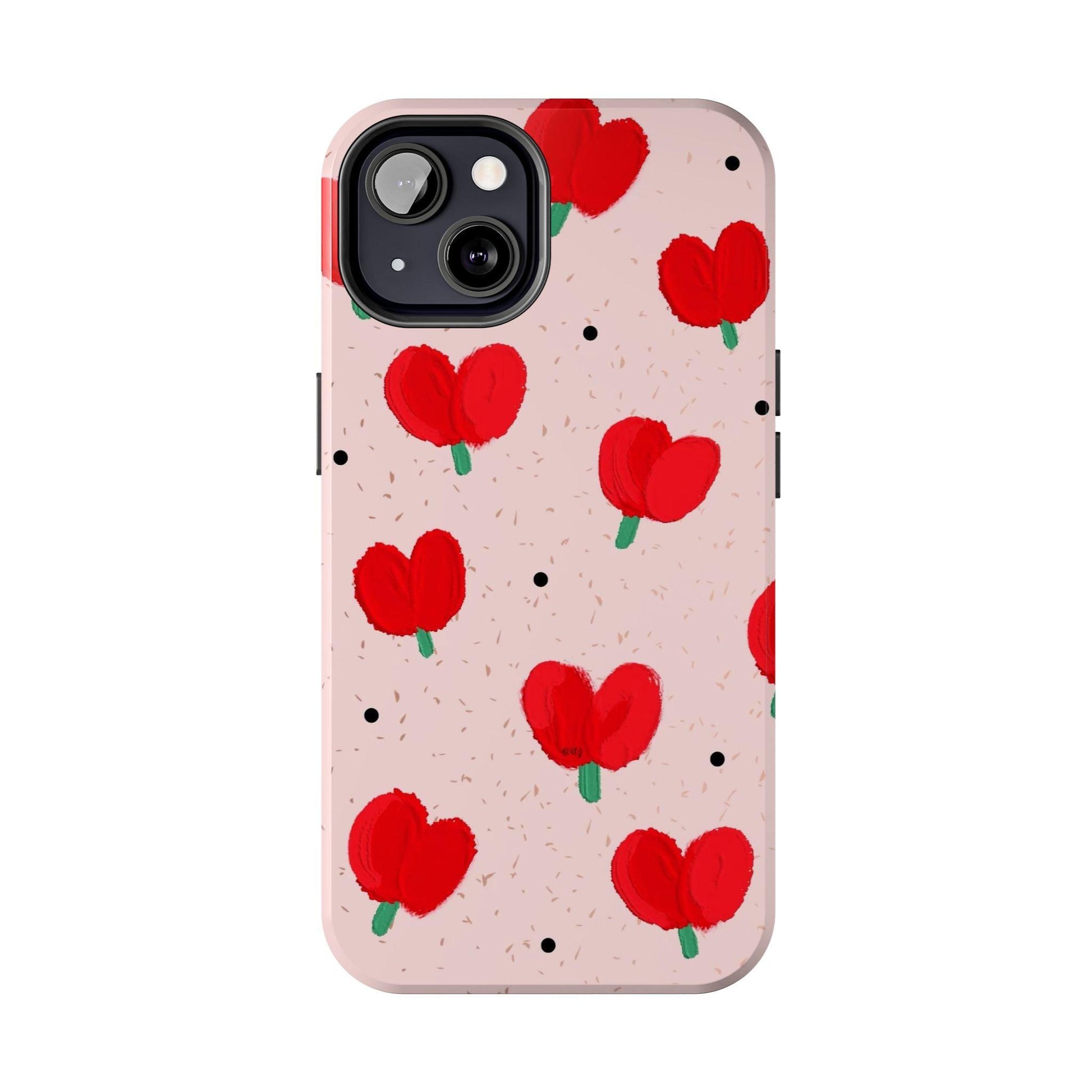 Floral Heart Aesthetic Tough iPhone Cases - SmartHomeGoodies