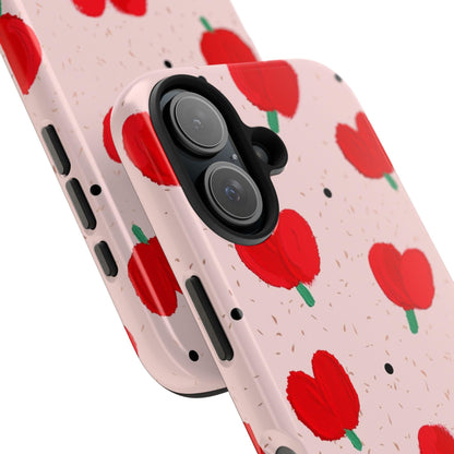 Floral Heart Aesthetic Tough iPhone Cases - SmartHomeGoodies