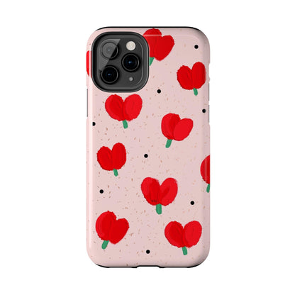 Floral Heart Aesthetic Tough iPhone Cases - SmartHomeGoodies