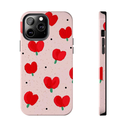 Floral Heart Aesthetic Tough iPhone Cases - SmartHomeGoodies