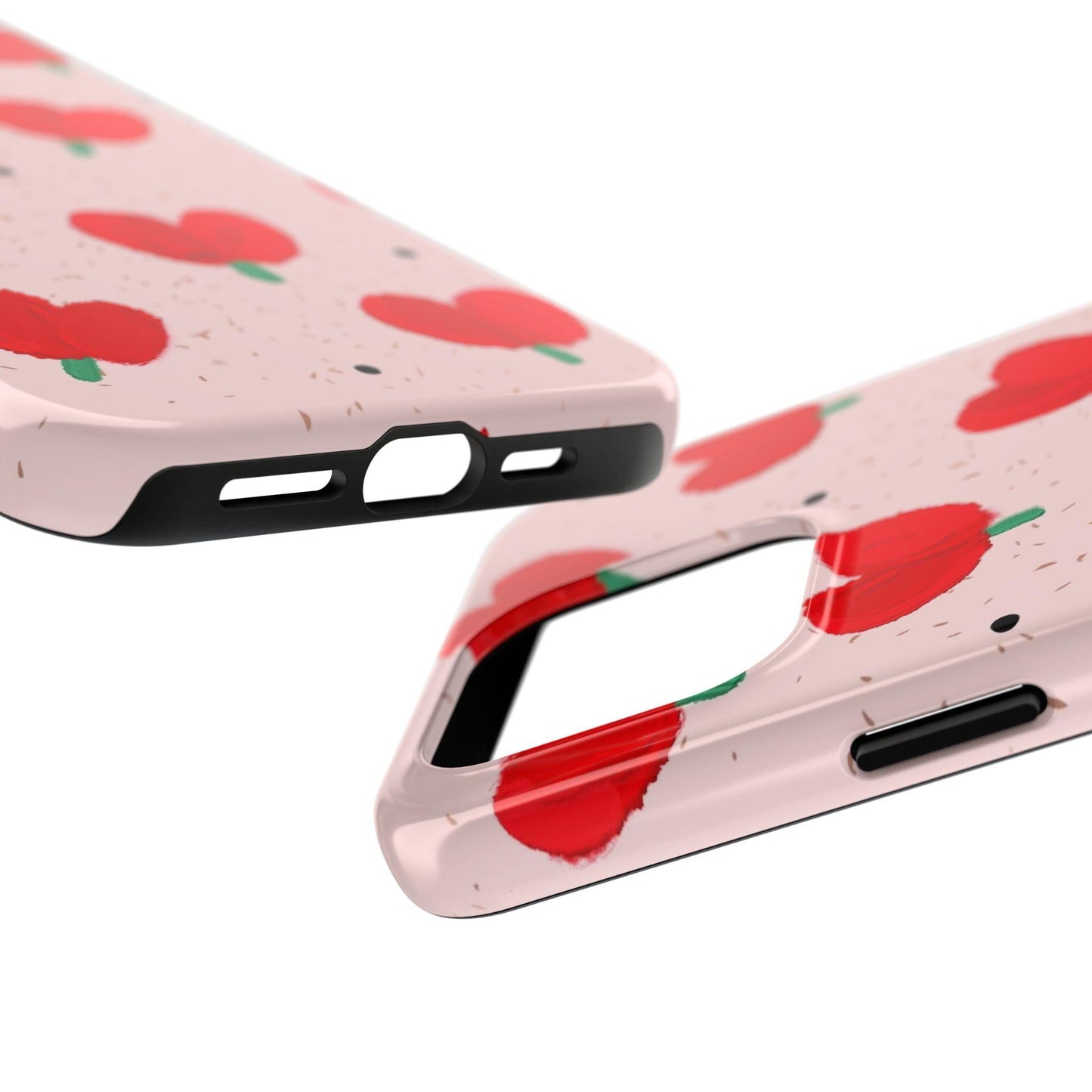Floral Heart Aesthetic Tough iPhone Cases - SmartHomeGoodies