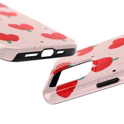 Floral Heart Aesthetic Tough iPhone Cases - SmartHomeGoodies