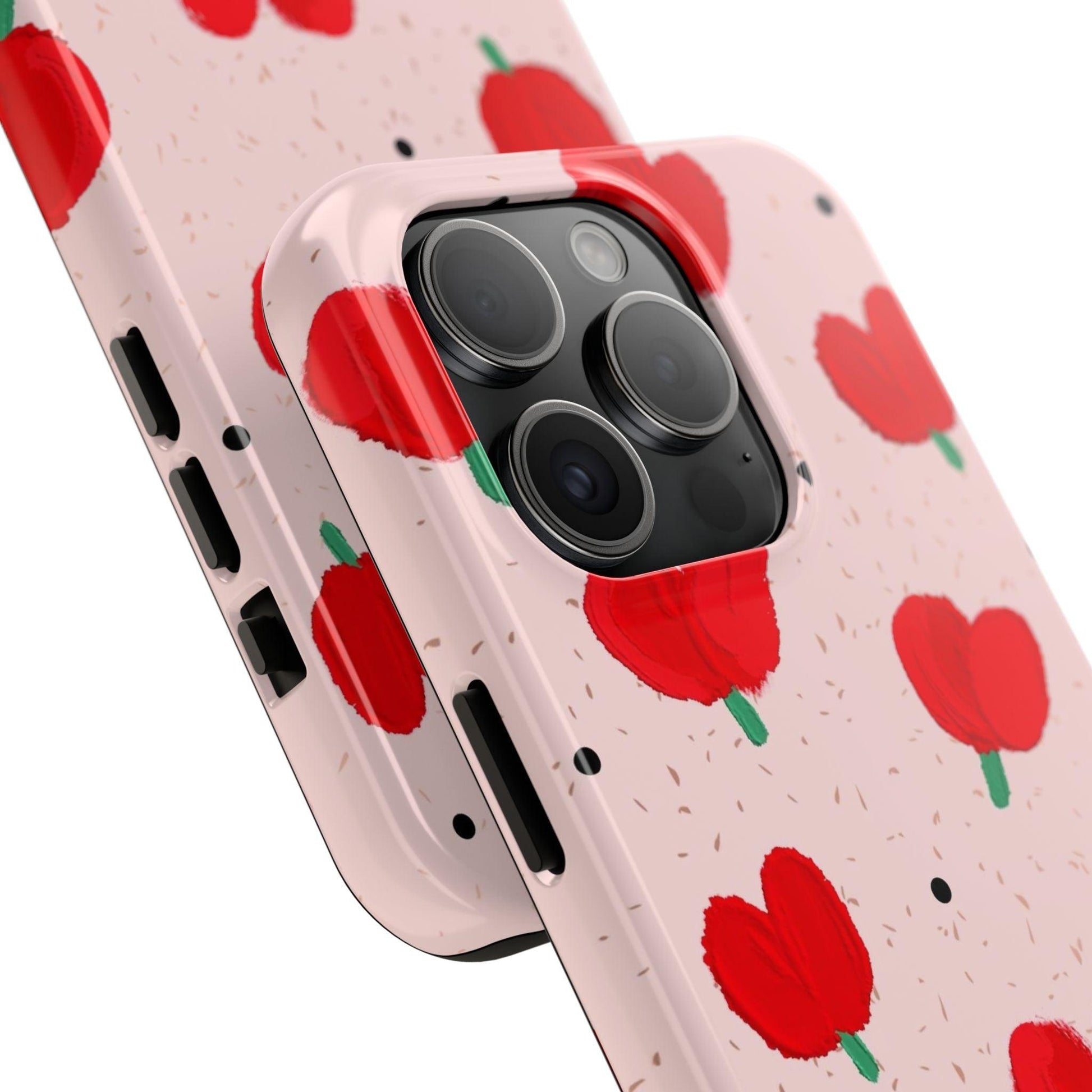 Floral Heart Aesthetic Tough iPhone Cases - SmartHomeGoodies