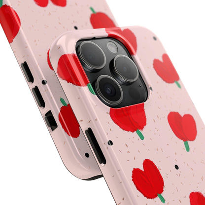Floral Heart Aesthetic Tough iPhone Cases - SmartHomeGoodies