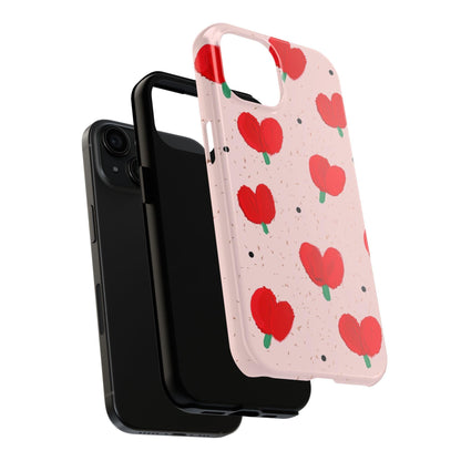 Floral Heart Aesthetic Tough iPhone Cases - SmartHomeGoodies