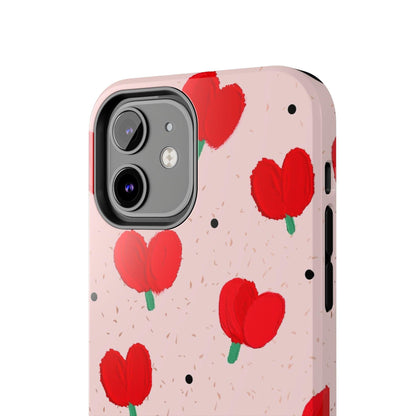 Floral Heart Aesthetic Tough iPhone Cases - SmartHomeGoodies