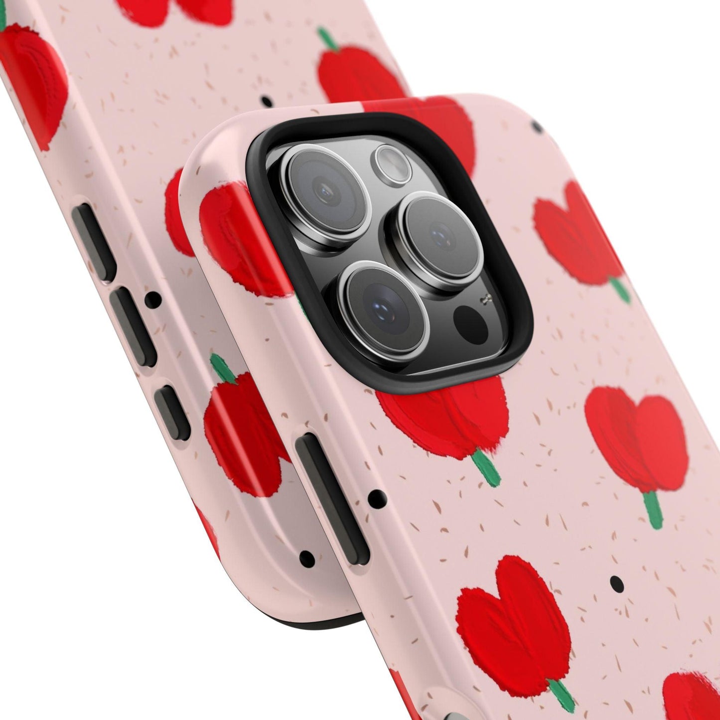 Floral Heart Aesthetic Tough iPhone Cases - SmartHomeGoodies