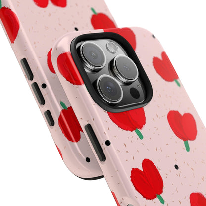 Floral Heart Aesthetic Tough iPhone Cases - SmartHomeGoodies