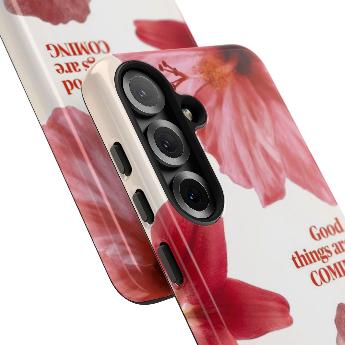 Floral Samsung Phone Case - "Good Things Are Coming" - SmartHomeGoodies