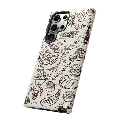 Foodie Samsung Phone Case - Doodle Art - SmartHomeGoodies