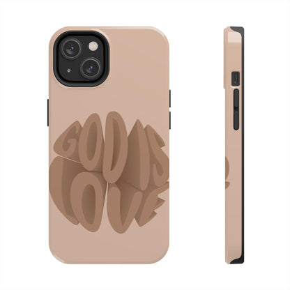 God Is Love Tough iPhone Cases - Scripture Inspired iPhone Cases - SmartHomeGoodies