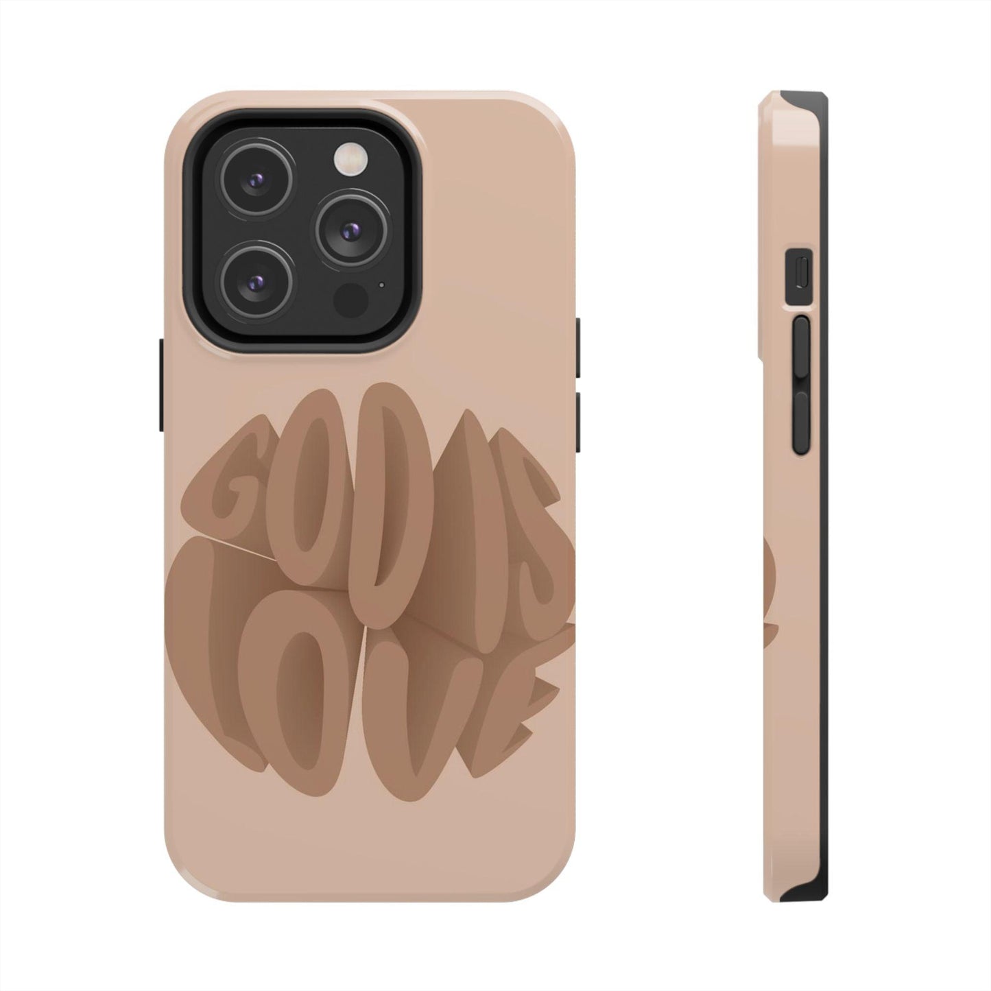 God Is Love Tough iPhone Cases - Scripture Inspired iPhone Cases - SmartHomeGoodies