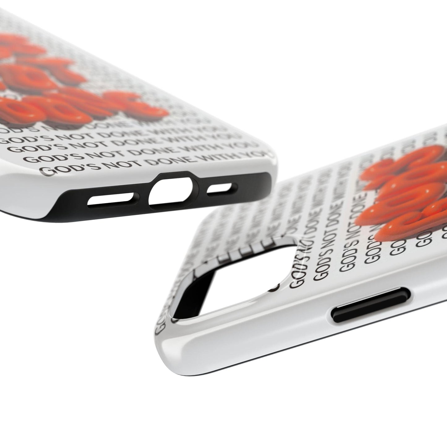 God's Not Done Tough iPhone Cases - Scripture Inspired iPhone Cases - SmartHomeGoodies