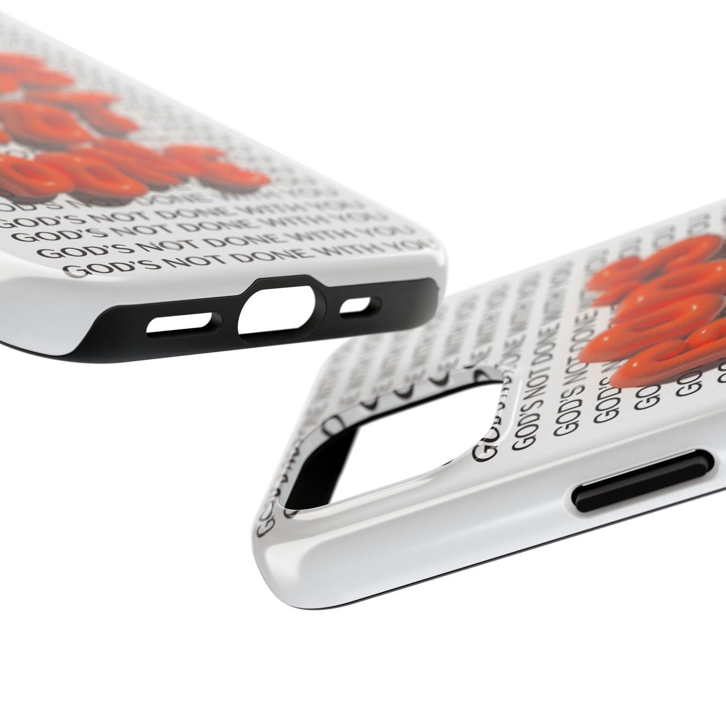 God's Not Done Tough iPhone Cases - Scripture Inspired iPhone Cases - SmartHomeGoodies