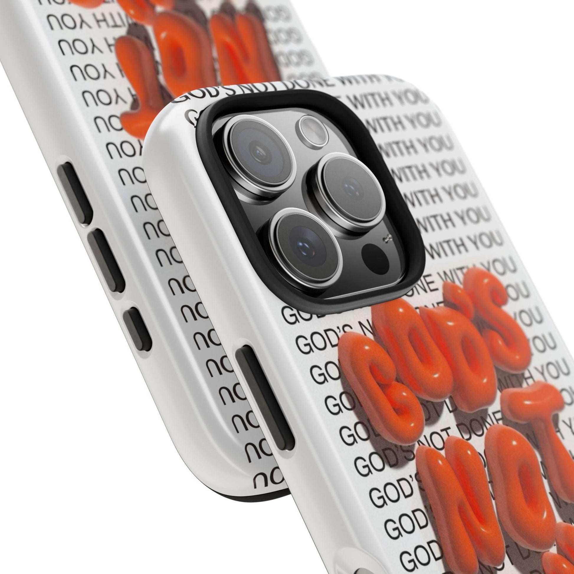 God's Not Done Tough iPhone Cases - Scripture Inspired iPhone Cases - SmartHomeGoodies