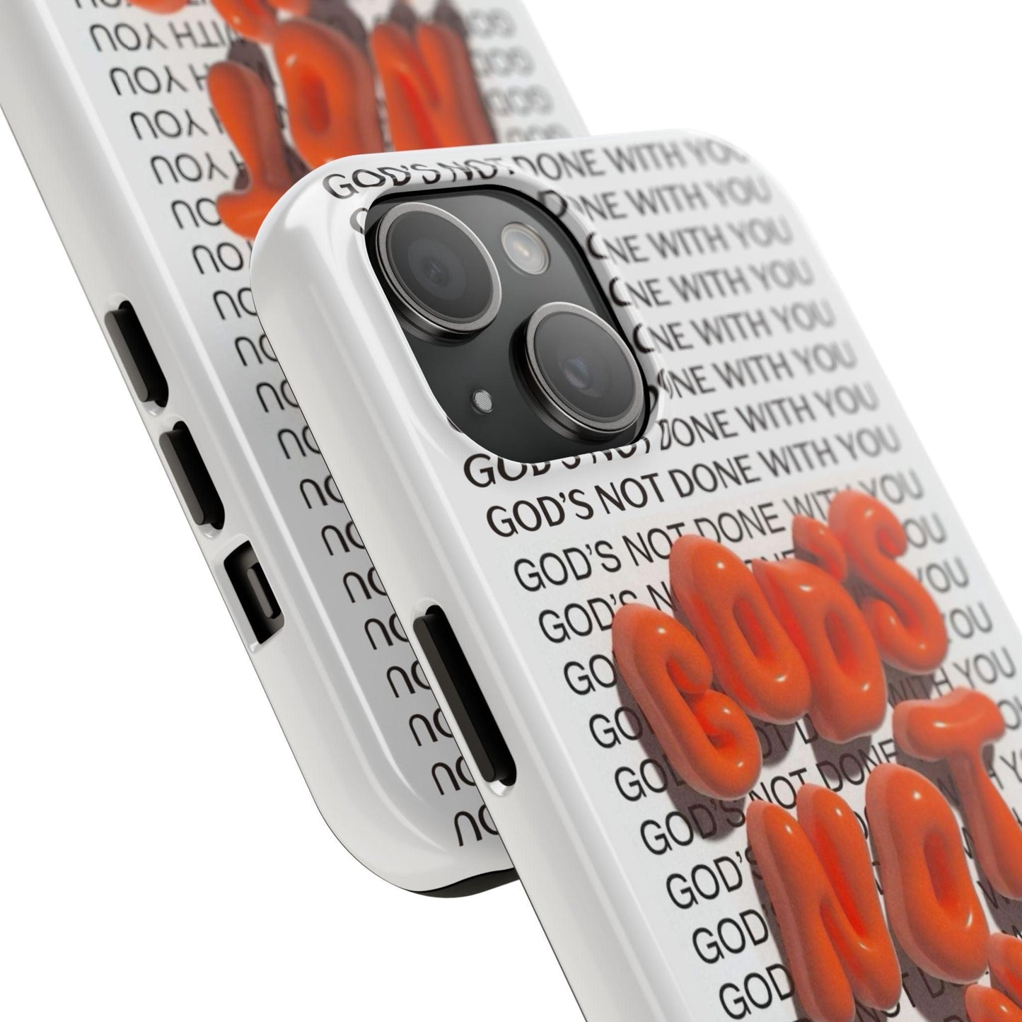 God's Not Done Tough iPhone Cases - Scripture Inspired iPhone Cases - SmartHomeGoodies