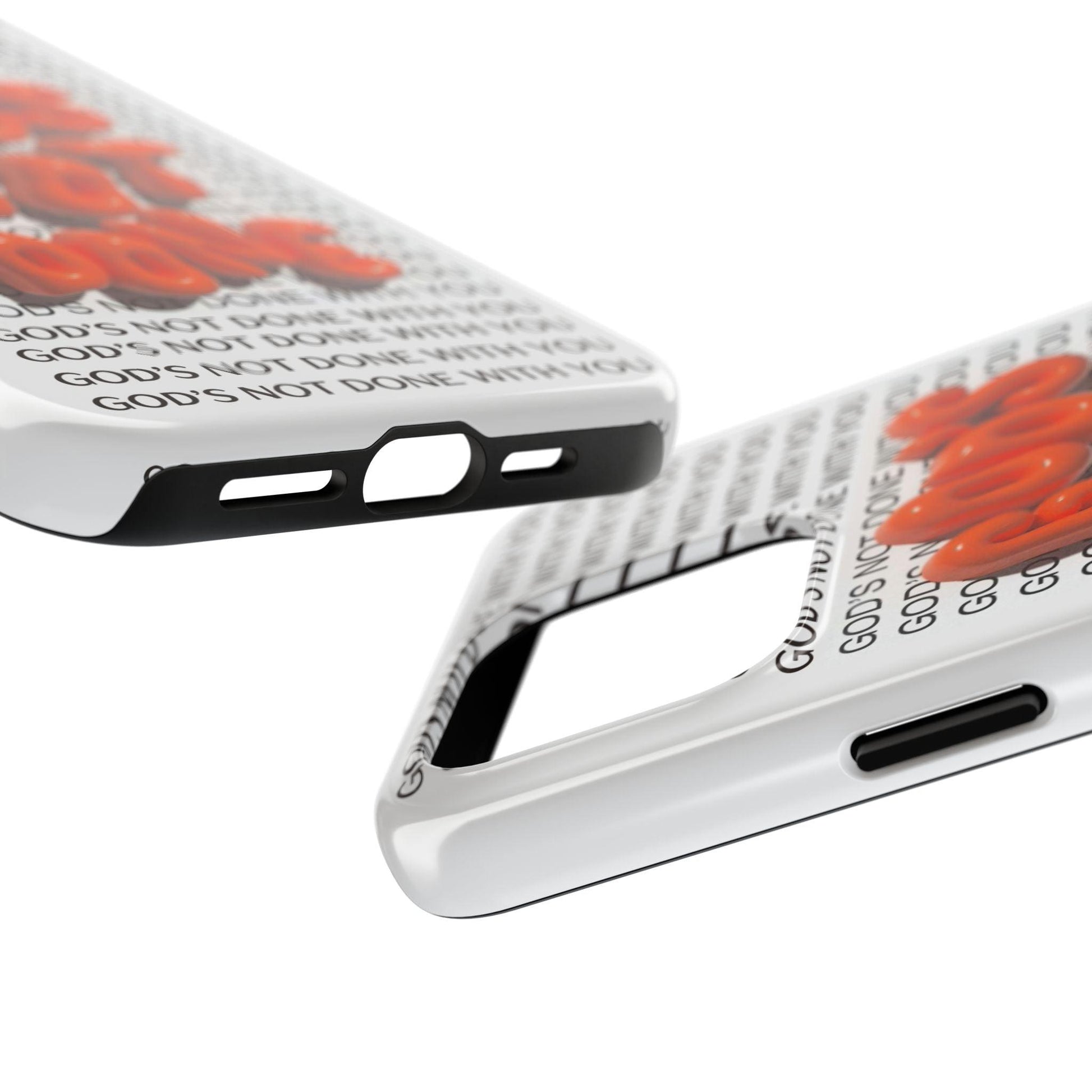 God's Not Done Tough iPhone Cases - Scripture Inspired iPhone Cases - SmartHomeGoodies