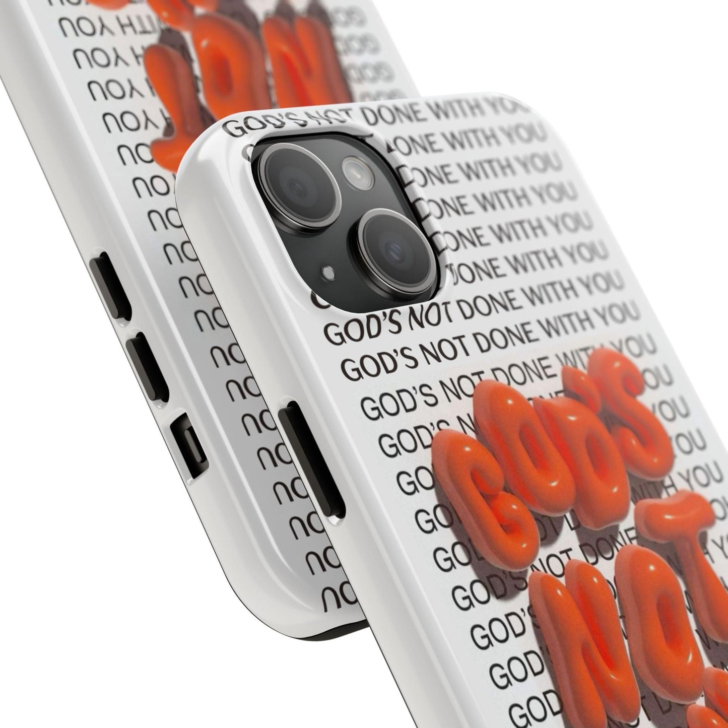 God's Not Done Tough iPhone Cases - Scripture Inspired iPhone Cases - SmartHomeGoodies