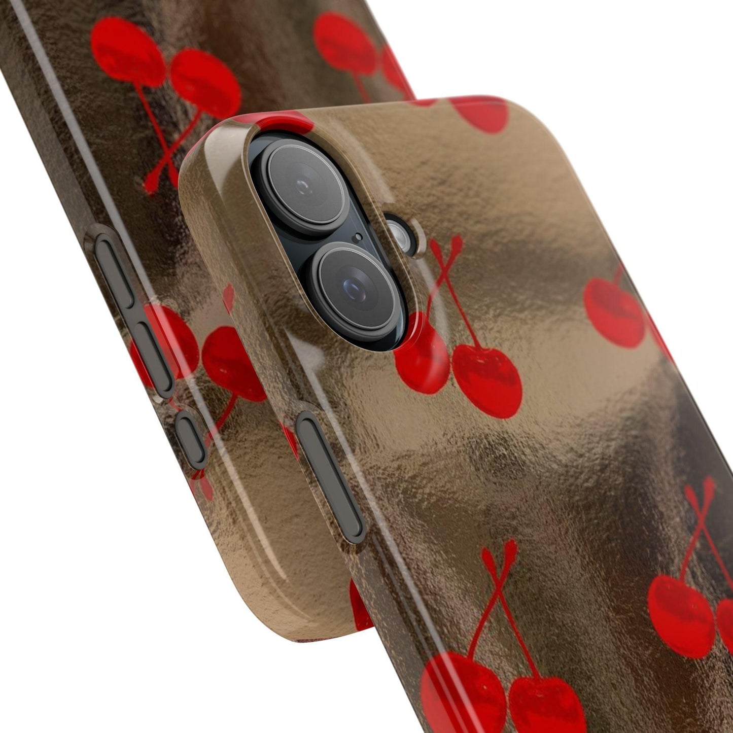 Golden Cherry Bliss Slim iPhone Cases - SmartHomeGoodies