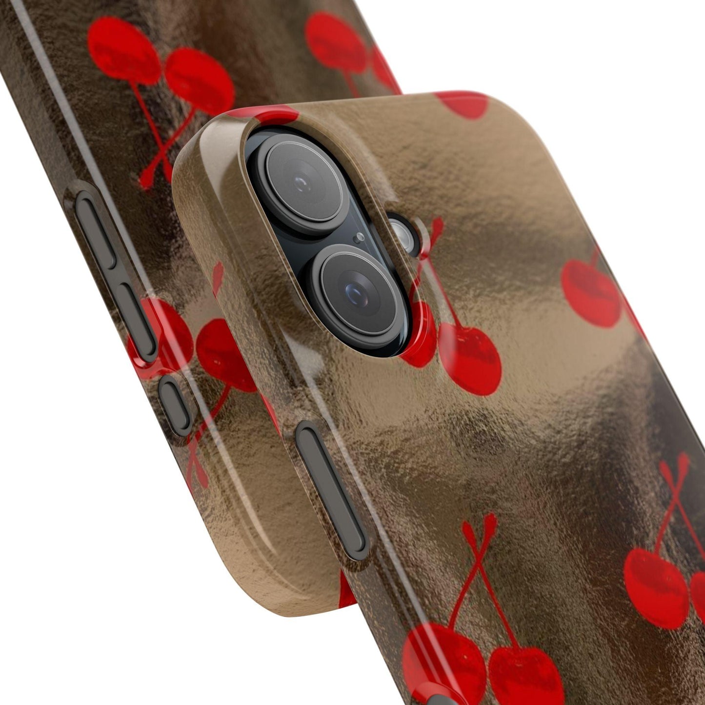 Golden Cherry Bliss Slim iPhone Cases - SmartHomeGoodies