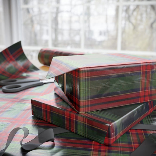 Heritage Christmas Red & Green Tartan Wrapping Paper — Classic Plaid Holiday Gift Wrap - SmartHomeGoodies