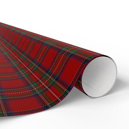 Heritage Tartan Plaid Wrapping Paper - Classic Red Scottish Gift Wrap for Christmas & Holidays - SmartHomeGoodies